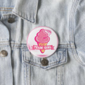 Team Pink アイスクリーム性別発表  缶バッジ (インサイチュ)