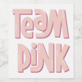Team Pink ワインラベル (シングルラベル)