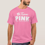 #Team PINK 乳がん啓発10月 Tシャツ (正面)