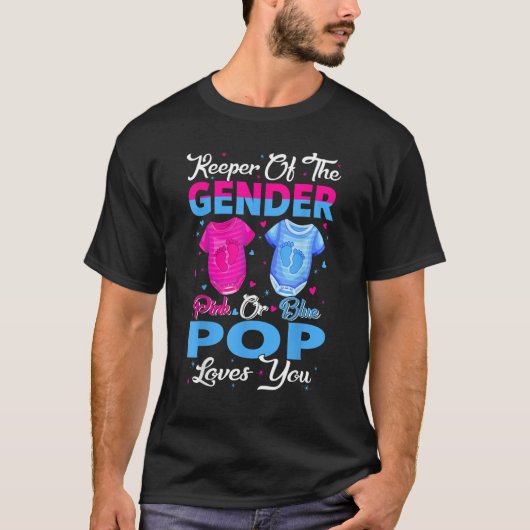 Team Pink Or Blue Keeper Of The Gender Pop Loves Y Tシャツ (正面)
