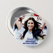 Team Player Custom Photo Button 缶バッジ (正面&裏面)