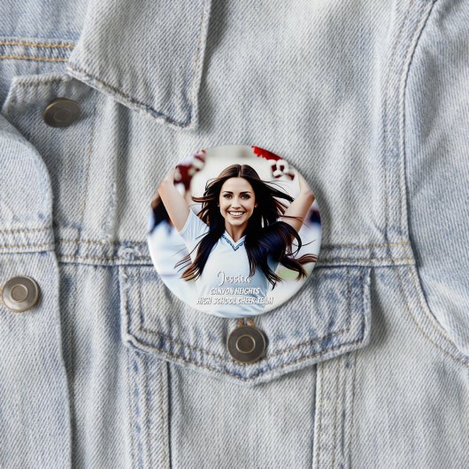 Team Player Custom Photo Button 缶バッジ (インサイチュ)