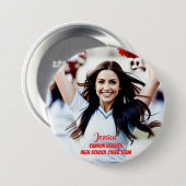 Team Player Custom Photo Button 缶バッジ (正面&裏面)