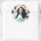 Team Player Custom Photo Sticker Set ラウンドシール (バッグ)