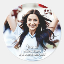 Team Player Custom Photo Sticker Set