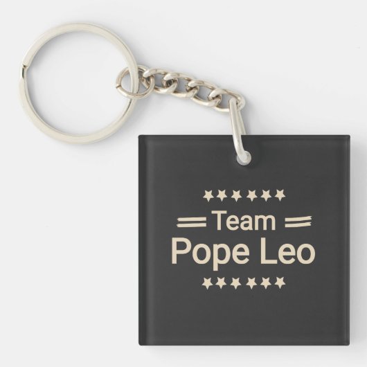 team pope leo  キーホルダー (正面)
