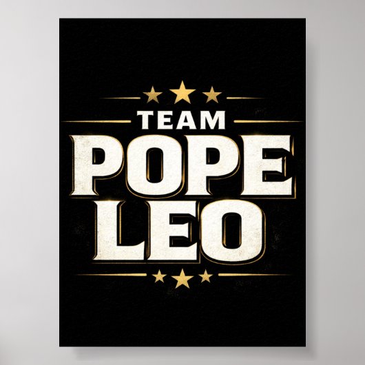 Team Pope Leo Printable  Digital Download ポスター (正面)