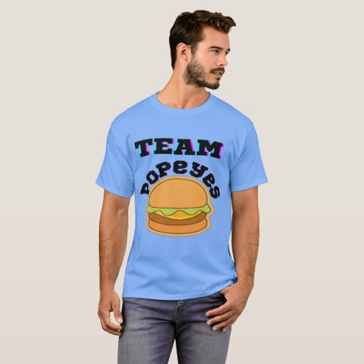 Team Popeyes Chicken Sandwich Gift Tシャツ (正面フル)