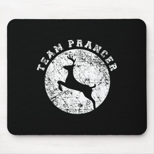 Team Prancer T Shirt, Funny Cute Christmas Gift Ki マウスパッド (正面)