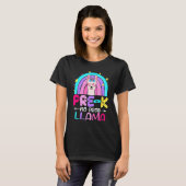 Team Pre k Teacher Rainbow No Prob Llama 100th Day Tシャツ (正面フル)