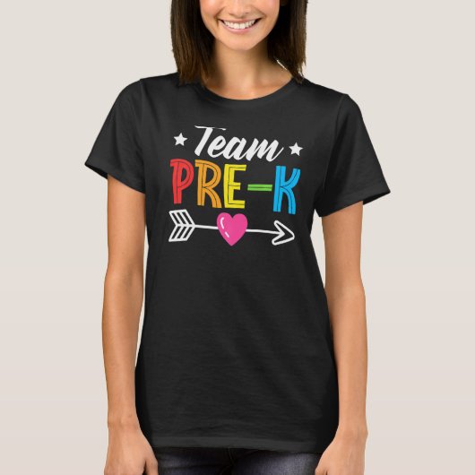 Team Pre K Teacher Student Kids Back To School Gra Tシャツ (正面)