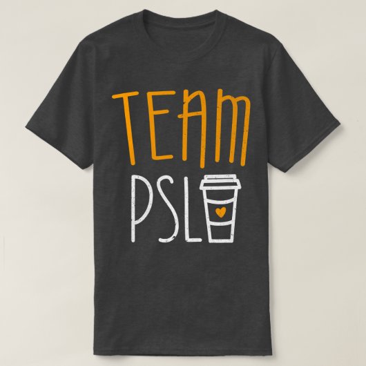 Team PSL Pumpkin Spice Latte Lover Tシャツ (デザイン正面)