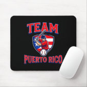 Team Puerto Rico Baseball Flag Patriotic マウスパッド (マウス)