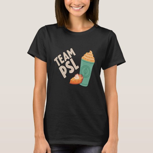 Team Pumpkin Spice Latte Fall Autumn Family Thanks Tシャツ (正面)