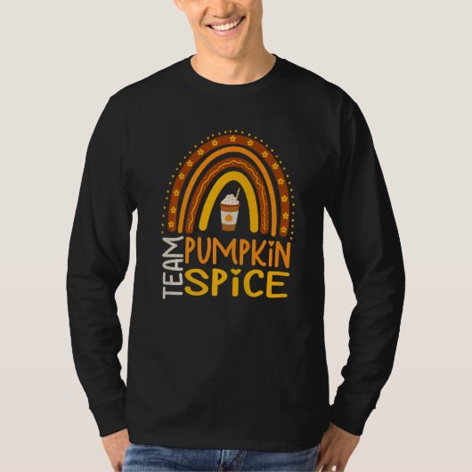 Team Pumpkin Spice Latte  For Fall Season Coffee A Tシャツ (正面)