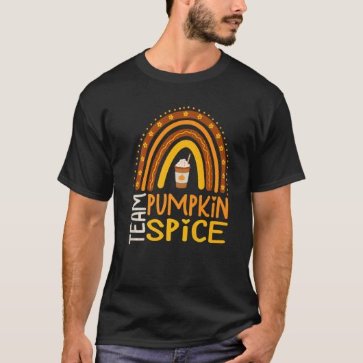 Team Pumpkin Spice Latte  For Fall Season Coffee A Tシャツ (正面)