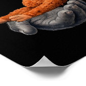 Team Punch Dripping Japanese Monkey ポスター (角)