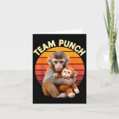 Team Punch Monkey Plush Retro Sun カード (正面)