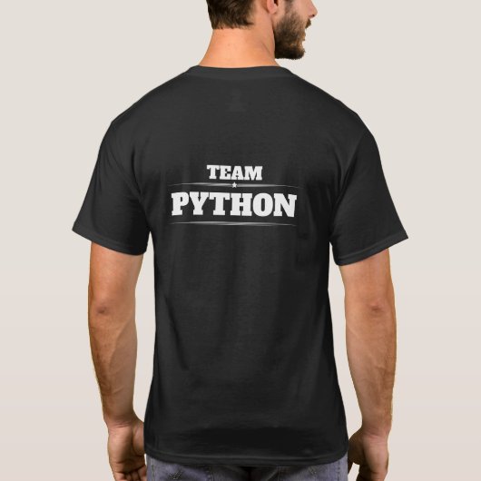 TEAM PYTHONの反転 Tシャツ (裏面)