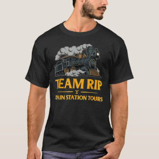 Team-Rip Train Station Tours Yellowstone T-Shirt C Tシャツ