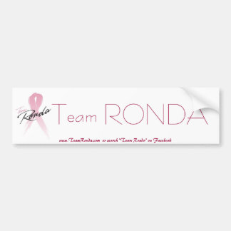 team_ronda、チームロンダ、www.TeamRonda.comまたはs… バンパーステッカー