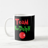 Team Rudolph - Rudolph The Red Nose Reindeer  コーヒーマグカップ (左)