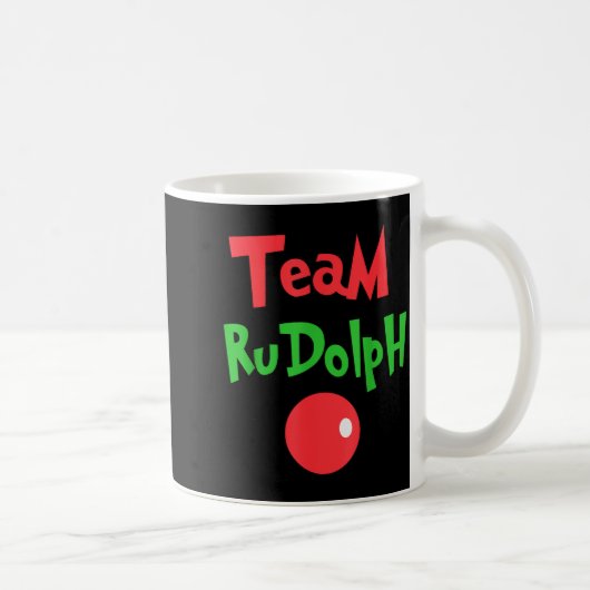 Team Rudolph - Rudolph The Red Nose Reindeer  コーヒーマグカップ (右)