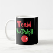 Team Rudolph - Rudolph The Red Nose Reindeer コーヒーマグカップ (左)