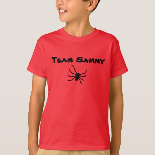 Team Sammy Steal A Brainrot Roblox 赤いクモ Tシャツ (正面)