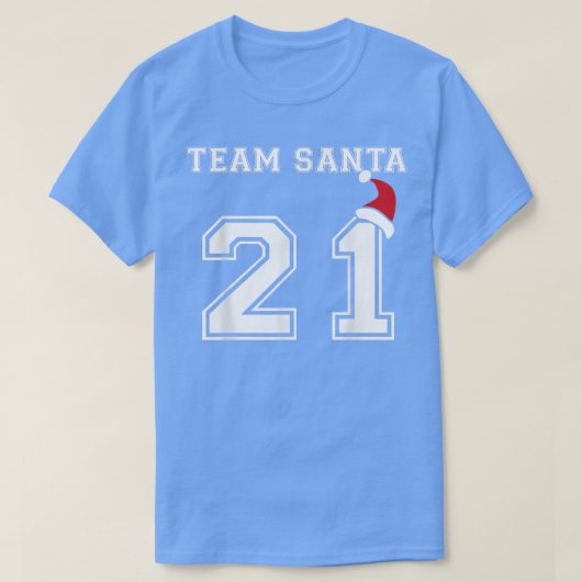 Team Santa 2021ファミリーおもしろいマッチングクリスマスGr Tシャツ (デザイン正面)