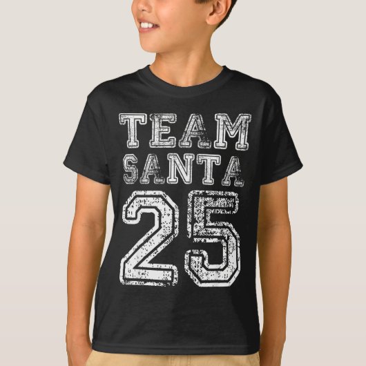 Team Santa 2025 Santa Claus Hat Christmas  Tシャツ (正面)