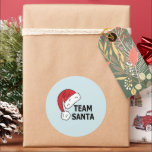 Team Santa , Christmas Gift  ラウンドシール<br><div class="desc">Team Santa Shirt,  Christmas,  Christmas Party T-Shirt,  Christmas Gift Shirt,  Santa Shirt,  Christmas Gift,  Christmas Tee,  Team Santa,  Funny Team Santa,  Family Christmas</div>