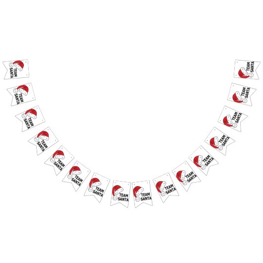 Team Santa ,Cool Christmas Gift バンティングフラッグ (全)