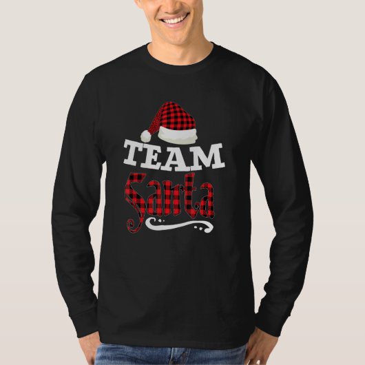 Team Santa Family Group Matching Christmas Pajama Tシャツ (正面)