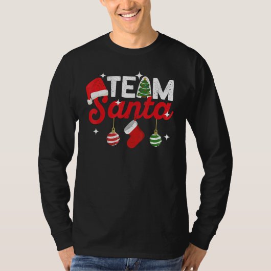 Team Santa Family Tradition Christmas Squad Matchi Tシャツ (正面)