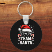 Team Santa Shirt Adult Kids Christmas Santa Squad  キーホルダー (正面)