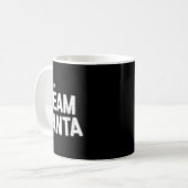 Team Santa Shirt Adult Kids Christmas Santa Squad  コーヒーマグカップ (正面左)