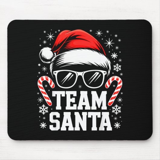 Team Santa Shirt Adult Kids Christmas Santa Squad  マウスパッド (正面)