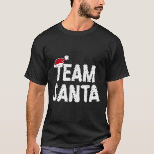 Team Santa Shirt Adult Kids Christmas Santa Squad  Tシャツ (正面)