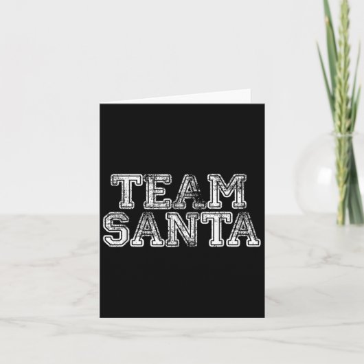 Team Santa T Shirt - Funny Fun Christmas Day Tee  カード (正面)