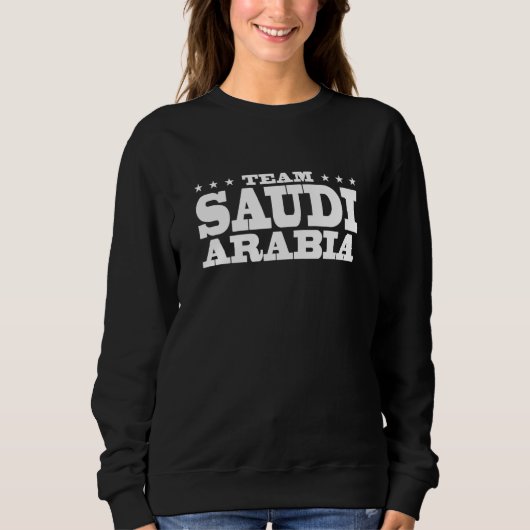 Team Saudi Arabia Citizen Patriotic Country Suppor スウェットシャツ (正面)
