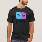 Team Science Student Periodic Table Love Chemist T Tシャツ (正面)