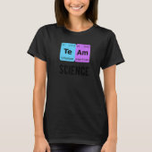 Team Science Student Periodic Table Love Chemist T Tシャツ (正面)