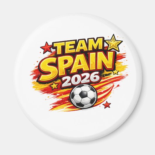 TEAM SPAIN 2026 ファン | 愛国 スペイン サッカー マグネット (正面)