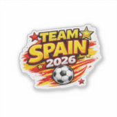TEAM SPAIN 2026 ファン | 愛国 スペイン フット シール (正面)