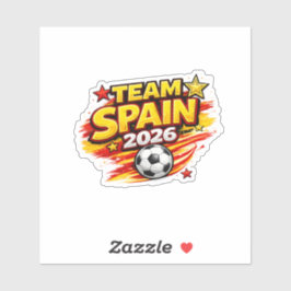 TEAM SPAIN 2026 ファン | 愛国 スペイン フット シール
