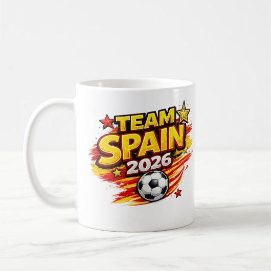 TEAM SPAIN 2026 マグカップ | 愛国的なスペインの足 (左)