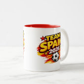 TEAM SPAIN 2026 マグカップ | 愛国的なスペインの足 (正面右)