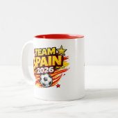 TEAM SPAIN 2026 マグカップ | 愛国的なスペインの足 (正面左)