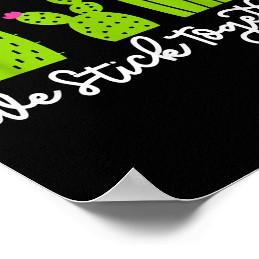 Team Sped We Stick Together Teacher Teaching Men W ポスター (角)